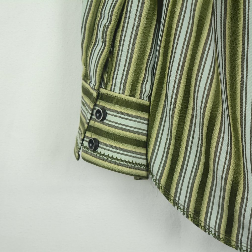 Mens Tommy Bahama Long Sleeve Silk Shirt Medium - Picture 6 of 11
